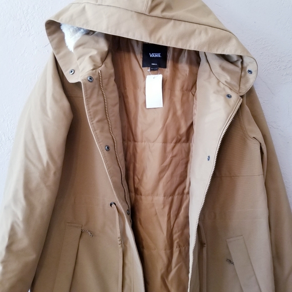 Vans Coastal MTE Jacket  womens tan parka coat barn workwear winter  NEW S small - Picture 6 of 12